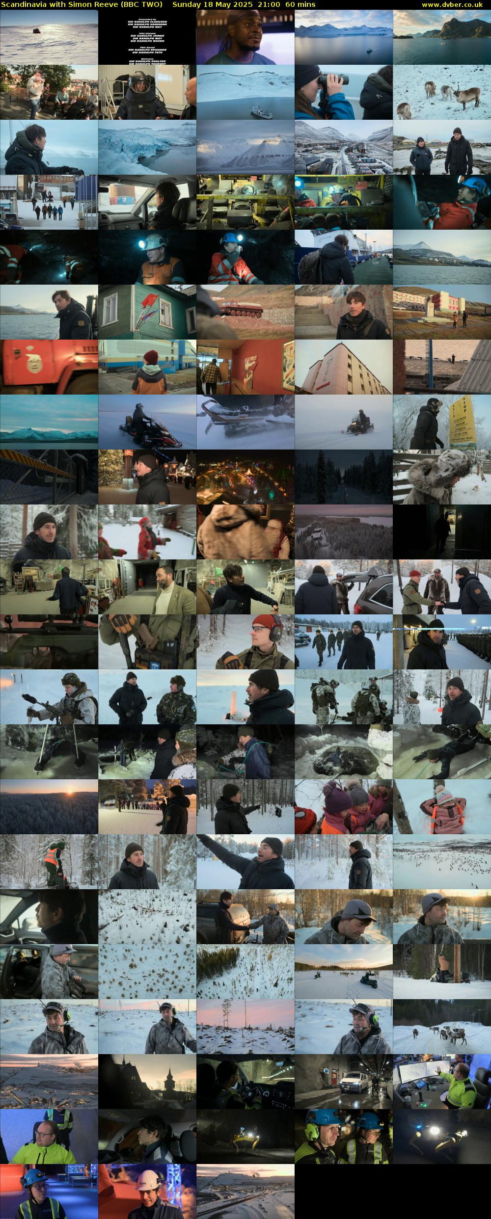 Scandinavia with Simon Reeve (BBC TWO) Sunday 18 May 2025 21:00 - 22:00