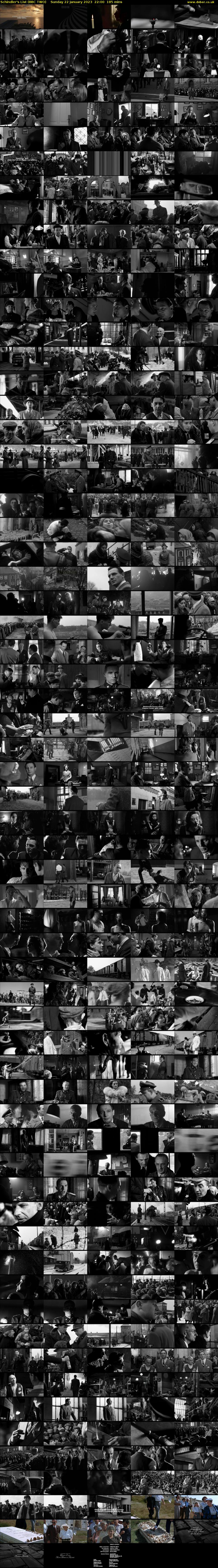 Schindler's List (BBC TWO) Sunday 22 January 2023 22:00 - 01:05