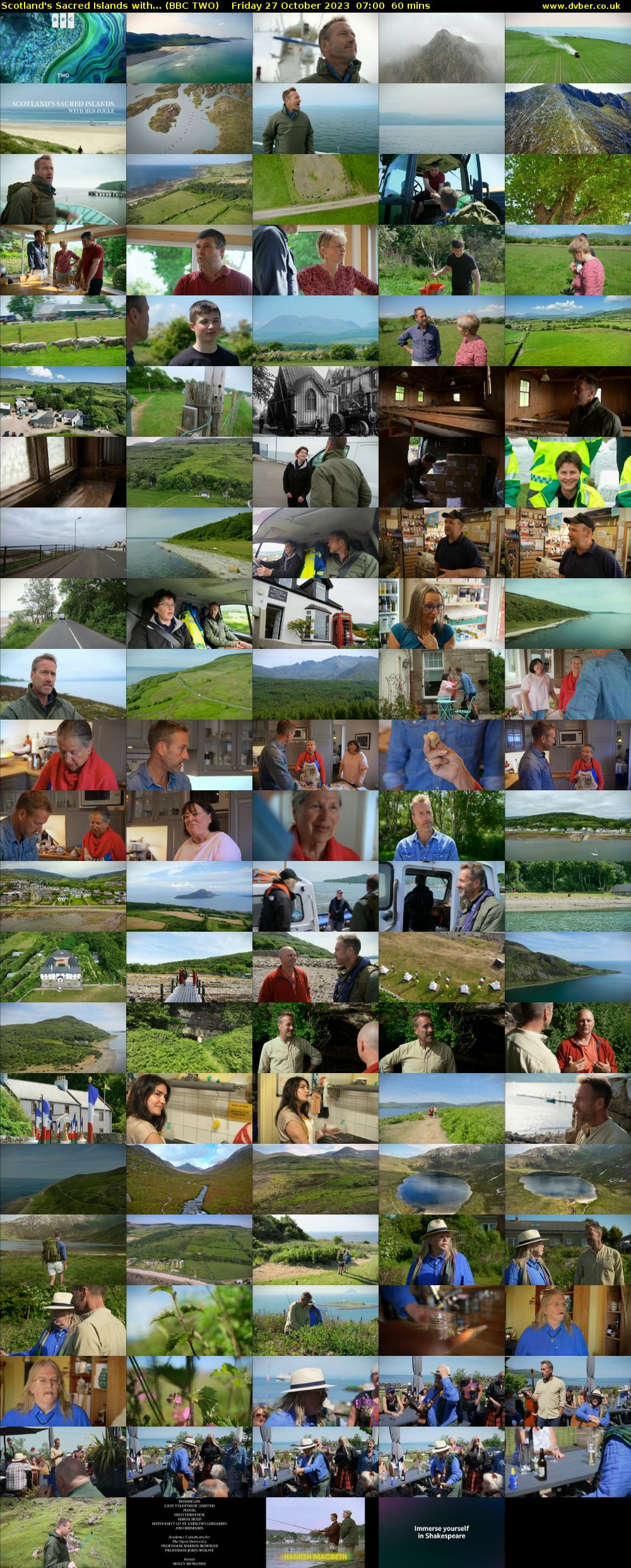 Scotland's Sacred Islands with... (BBC TWO) Friday 27 October 2023 07:00 - 08:00