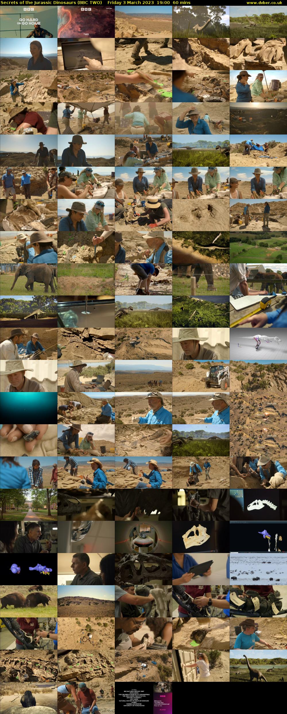 Secrets of the Jurassic Dinosaurs (BBC TWO) Friday 3 March 2023 19:00 - 20:00