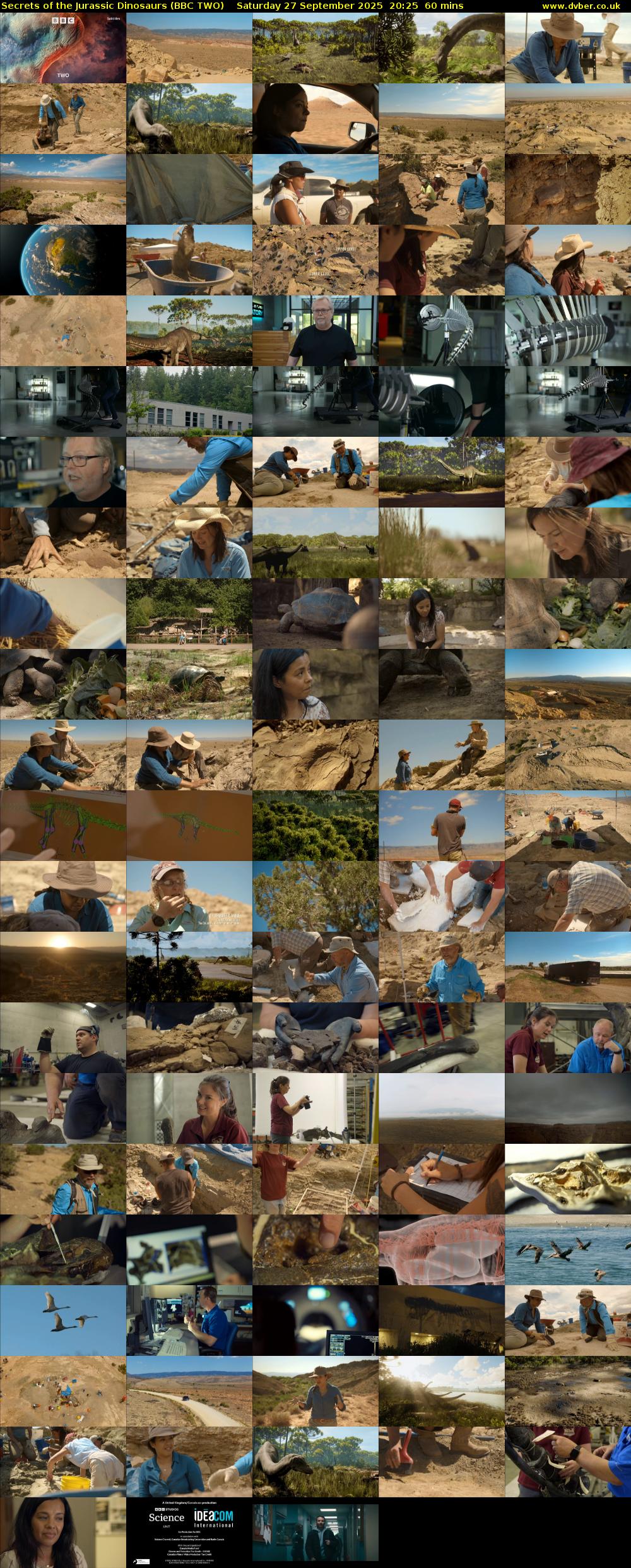 Secrets of the Jurassic Dinosaurs (BBC TWO) Saturday 27 September 2025 20:25 - 21:25