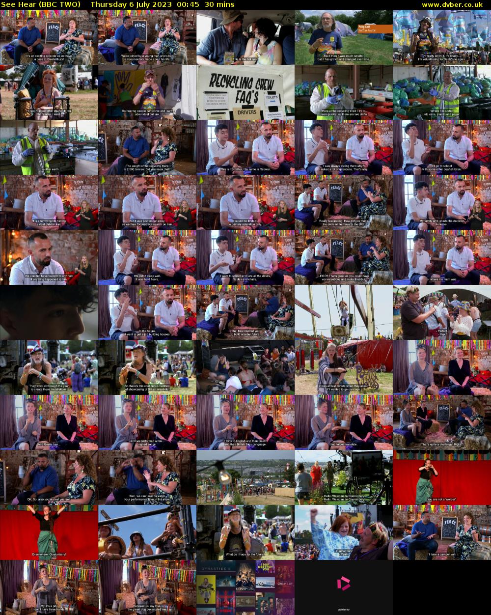 See Hear (BBC TWO) Thursday 6 July 2023 00:45 - 01:15