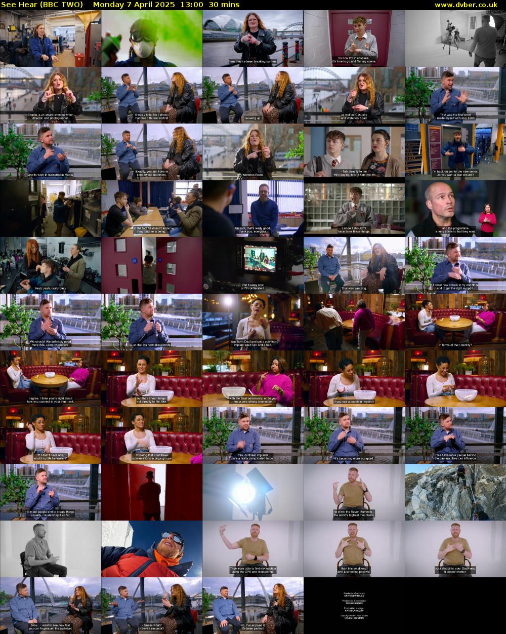 See Hear (BBC TWO) Monday 7 April 2025 13:00 - 13:30