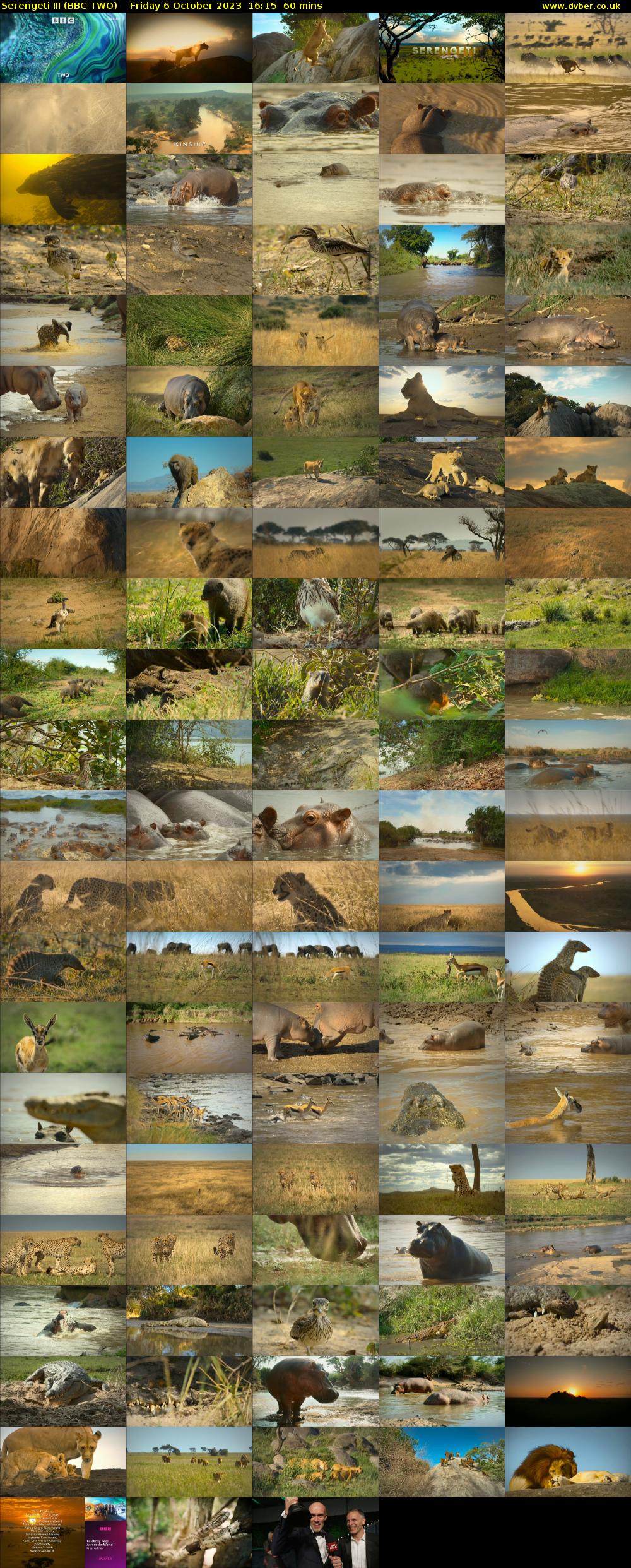 Serengeti III (BBC TWO) Friday 6 October 2023 16:15 - 17:15