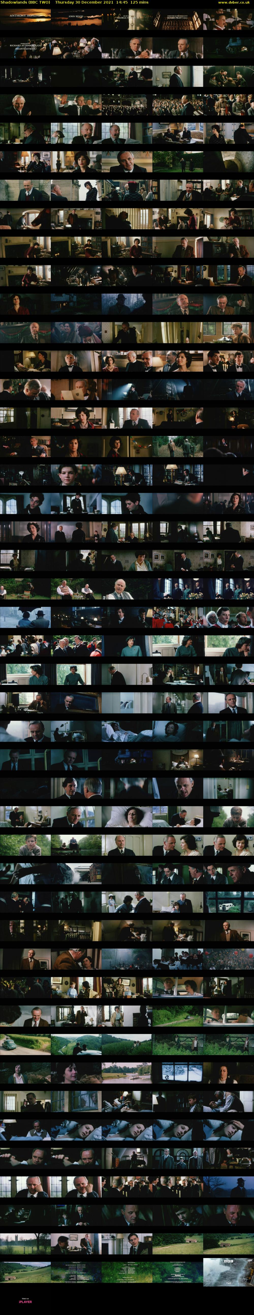 Shadowlands (BBC TWO) Thursday 30 December 2021 14:45 - 16:50
