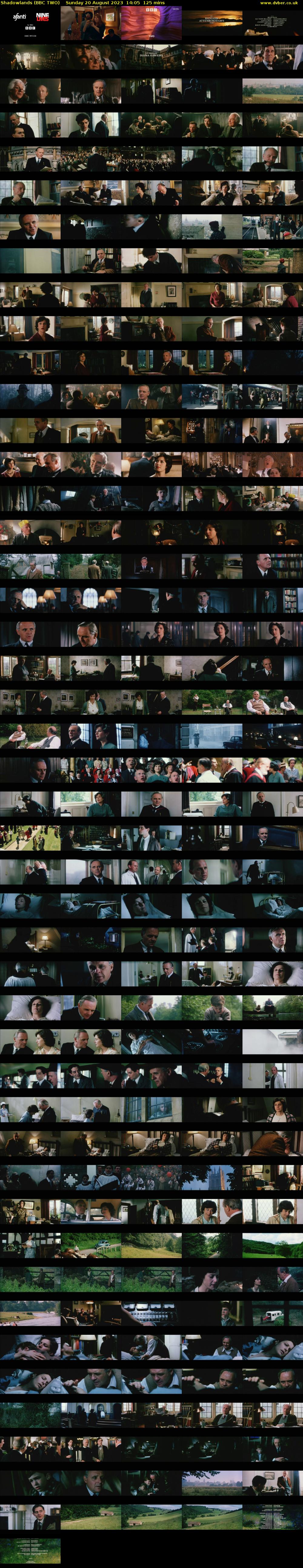 Shadowlands (BBC TWO) Sunday 20 August 2023 14:05 - 16:10