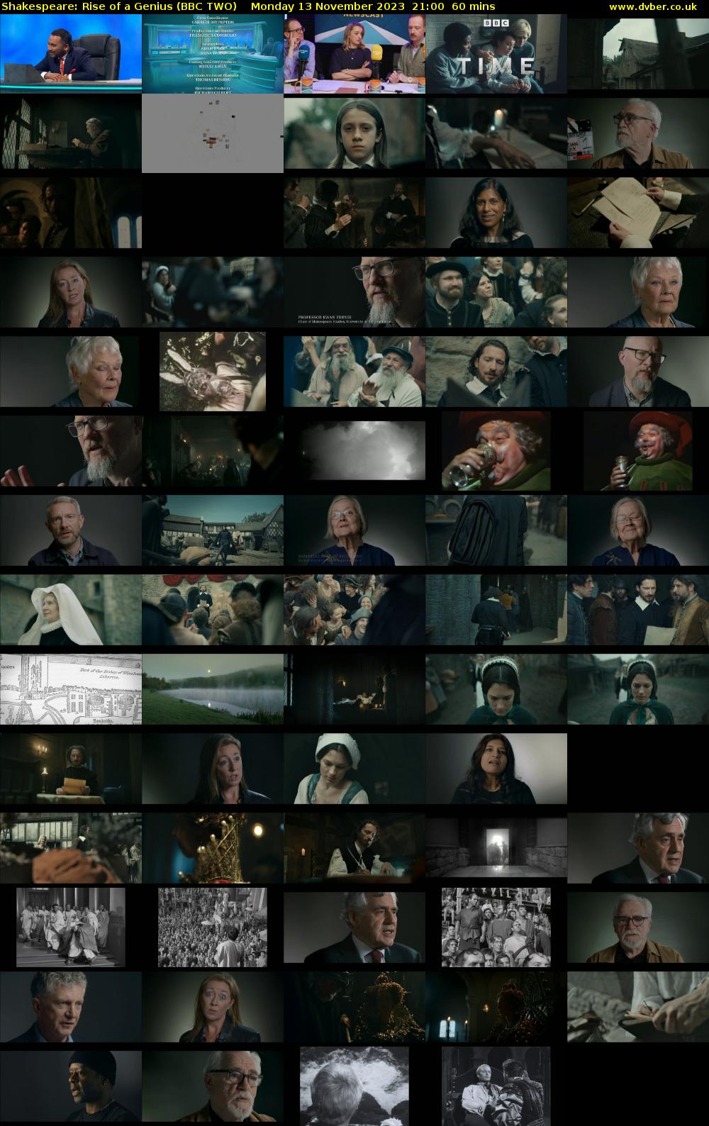 Shakespeare: Rise of a Genius (BBC TWO) Monday 13 November 2023 21:00 - 22:00