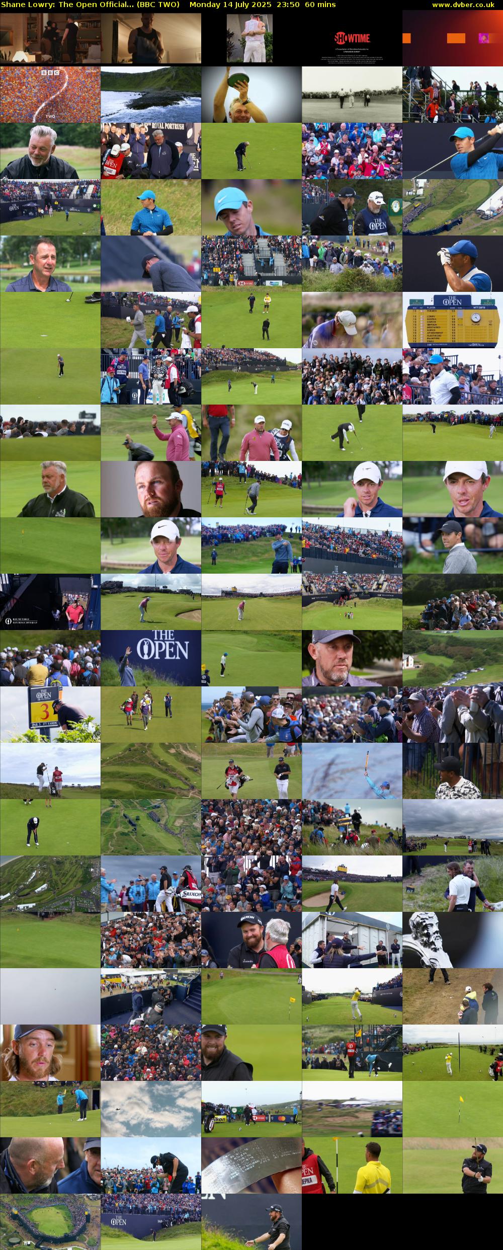 Shane Lowry: The Open Official... (BBC TWO) Monday 14 July 2025 23:50 - 00:50
