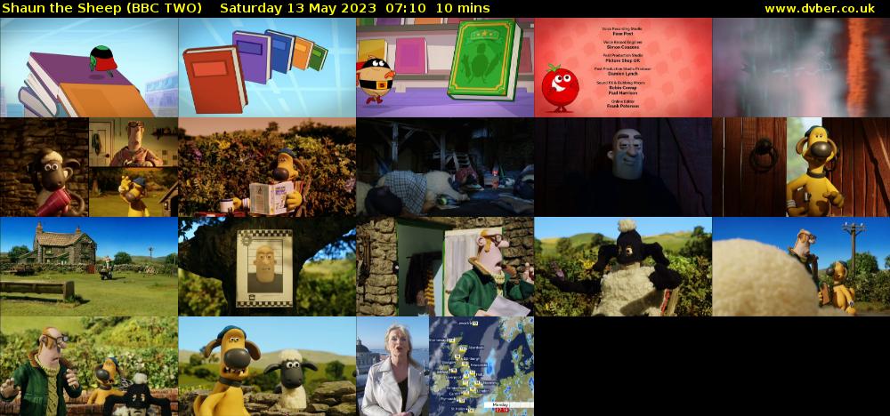Shaun the Sheep (BBC TWO) Saturday 13 May 2023 07:10 - 07:20