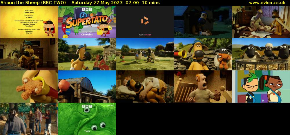 Shaun the Sheep (BBC TWO) Saturday 27 May 2023 07:00 - 07:10