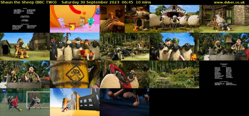Shaun the Sheep (BBC TWO) Saturday 30 September 2023 06:45 - 06:55