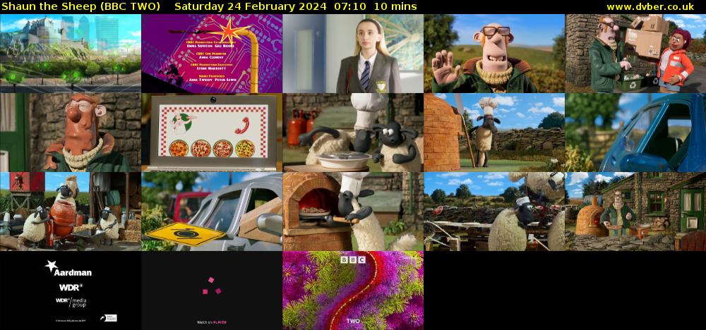 Shaun the Sheep (BBC TWO) Saturday 24 February 2024 07:10 - 07:20