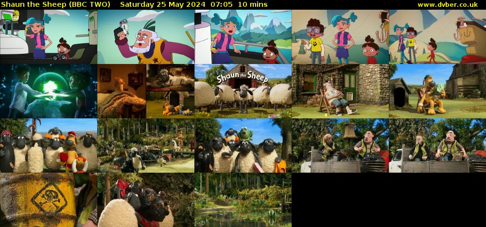 Shaun the Sheep (BBC TWO) Saturday 25 May 2024 07:05 - 07:15
