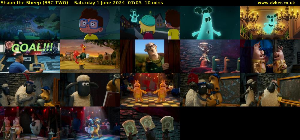 Shaun the Sheep (BBC TWO) Saturday 1 June 2024 07:05 - 07:15