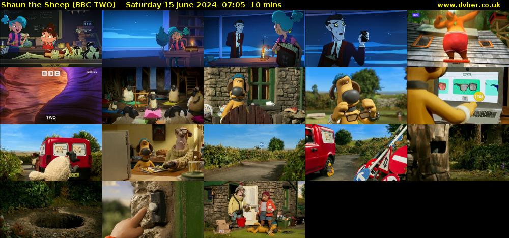 Shaun the Sheep (BBC TWO) Saturday 15 June 2024 07:05 - 07:15