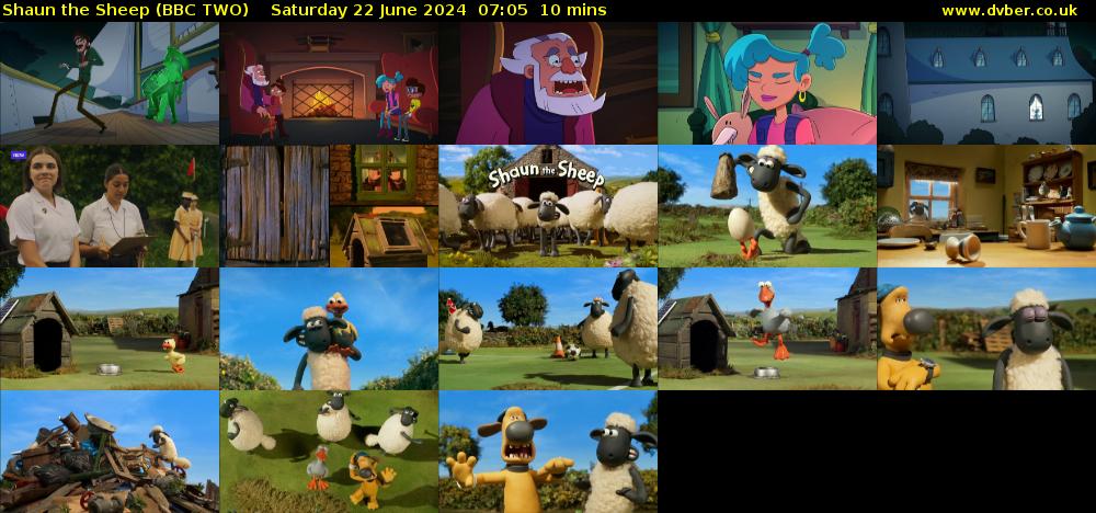 Shaun the Sheep (BBC TWO) Saturday 22 June 2024 07:05 - 07:15