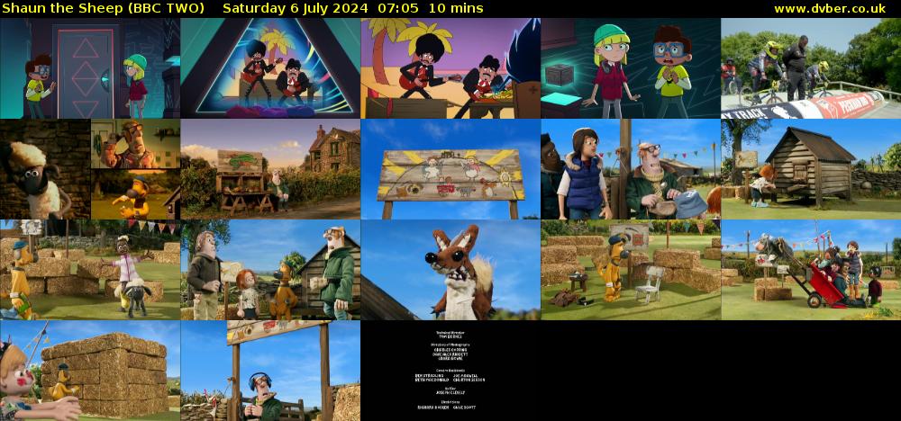 Shaun the Sheep (BBC TWO) Saturday 6 July 2024 07:05 - 07:15