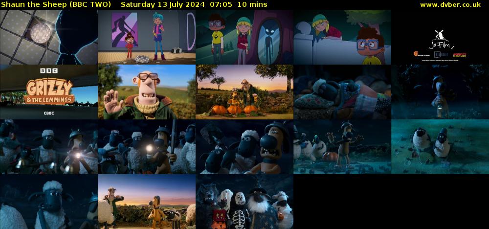 Shaun the Sheep (BBC TWO) Saturday 13 July 2024 07:05 - 07:15