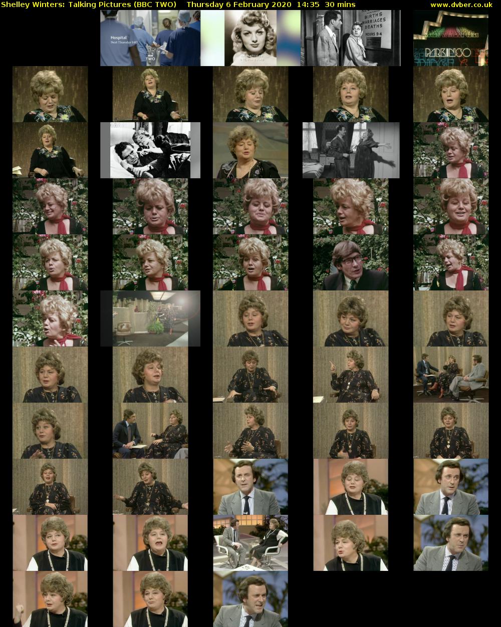 Shelley Winters: Talking Pictures (BBC TWO) Thursday 6 February 2020 14:35 - 15:05