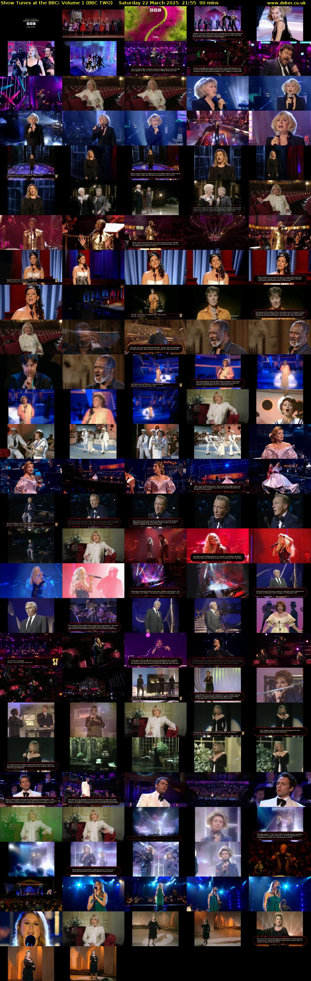 Show Tunes at the BBC: Volume 1 (BBC TWO) Saturday 22 March 2025 21:55 - 23:25