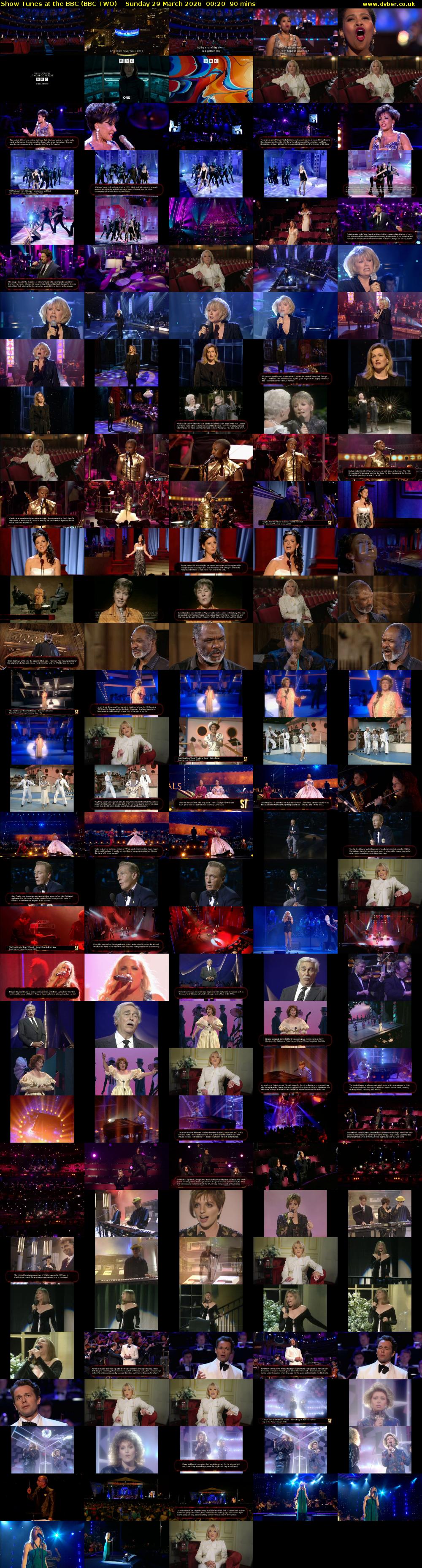 Show Tunes at the BBC (BBC TWO) Sunday 29 March 2026 00:20 - 02:50