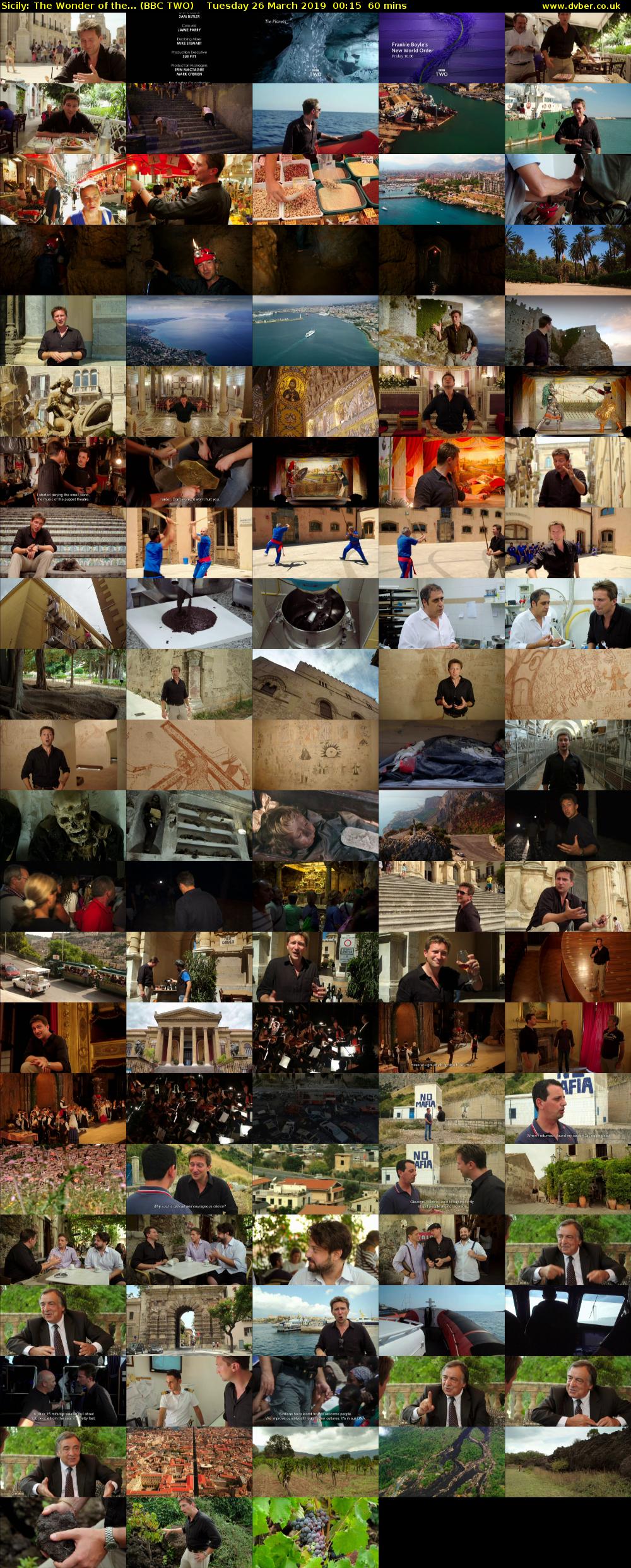 Sicily: The Wonder of the... (BBC TWO) Tuesday 26 March 2019 00:15 - 01:15