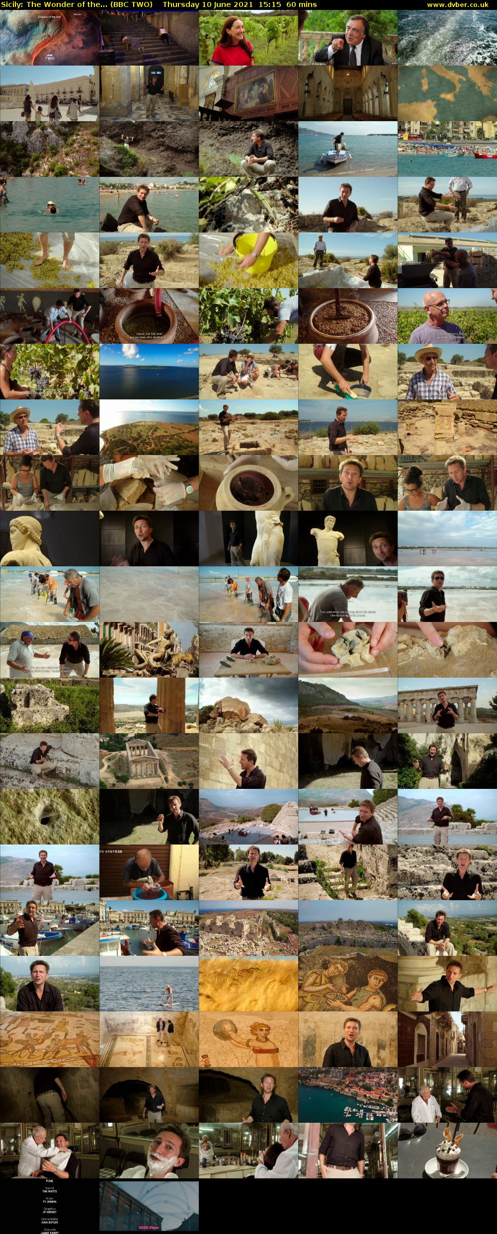 Sicily: The Wonder of the... (BBC TWO) Thursday 10 June 2021 15:15 - 16:15
