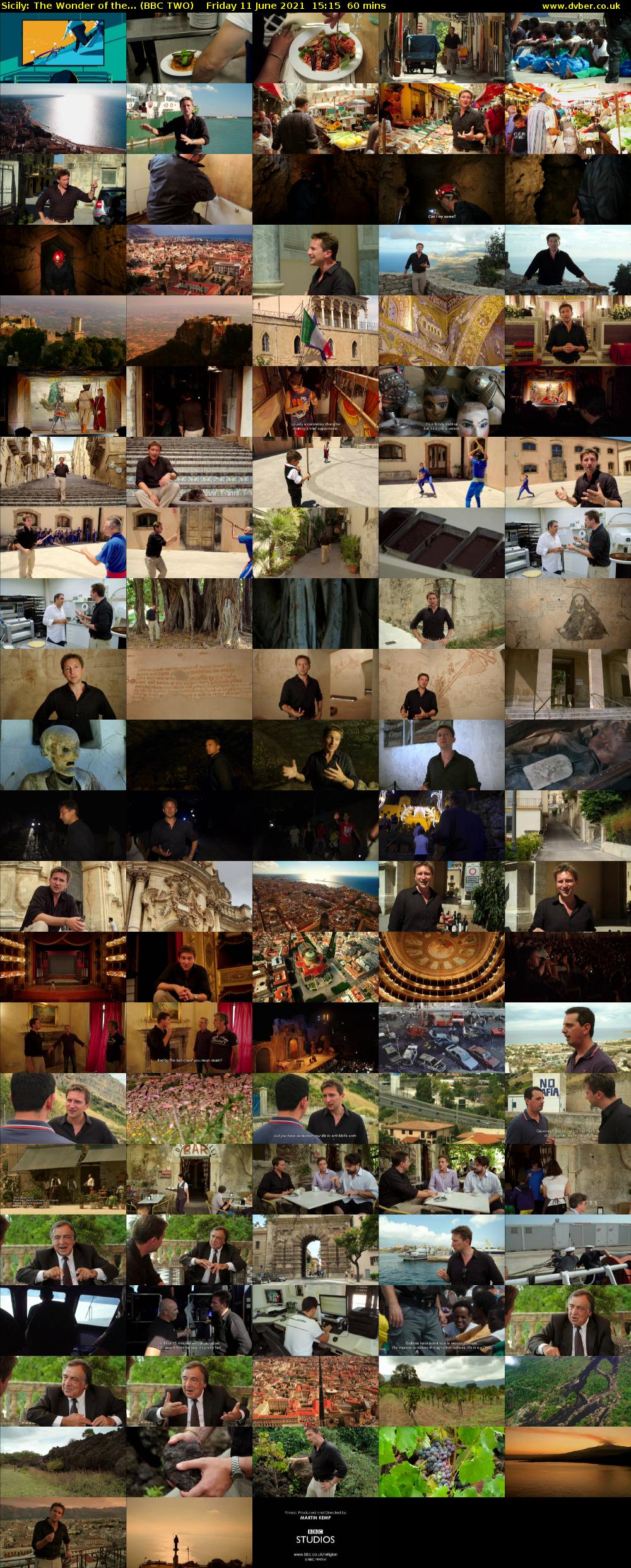 Sicily: The Wonder of the... (BBC TWO) Friday 11 June 2021 15:15 - 16:15