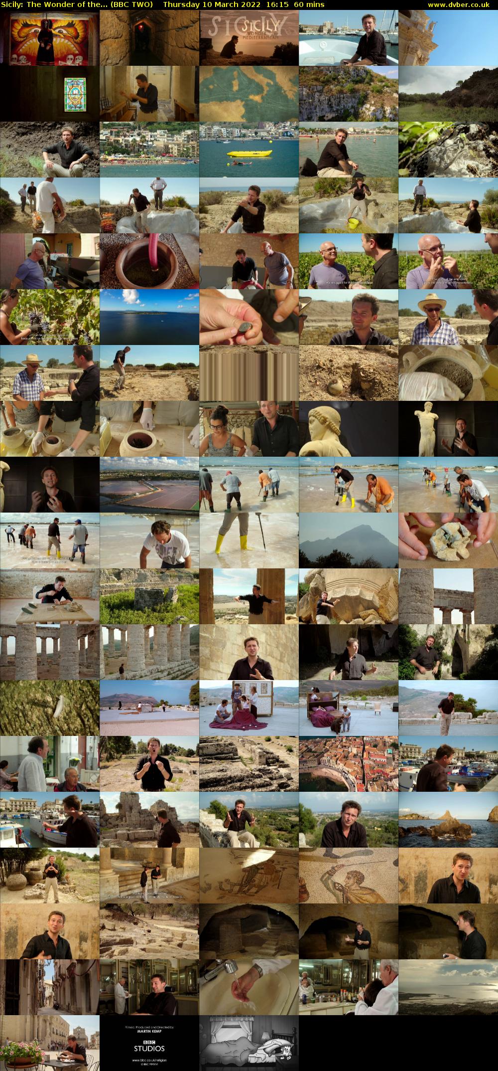 Sicily: The Wonder of the... (BBC TWO) Thursday 10 March 2022 16:15 - 17:15