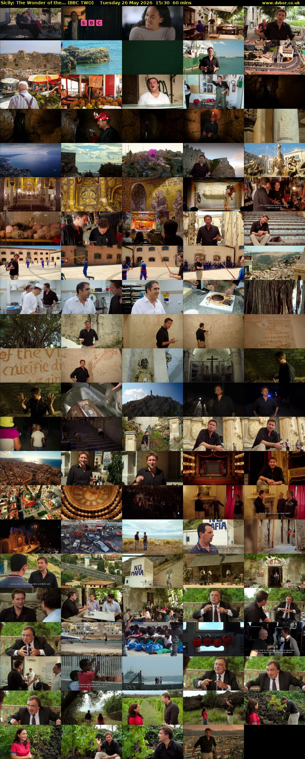 Sicily: The Wonder of the... (BBC TWO) Tuesday 26 May 2026 15:30 - 16:30