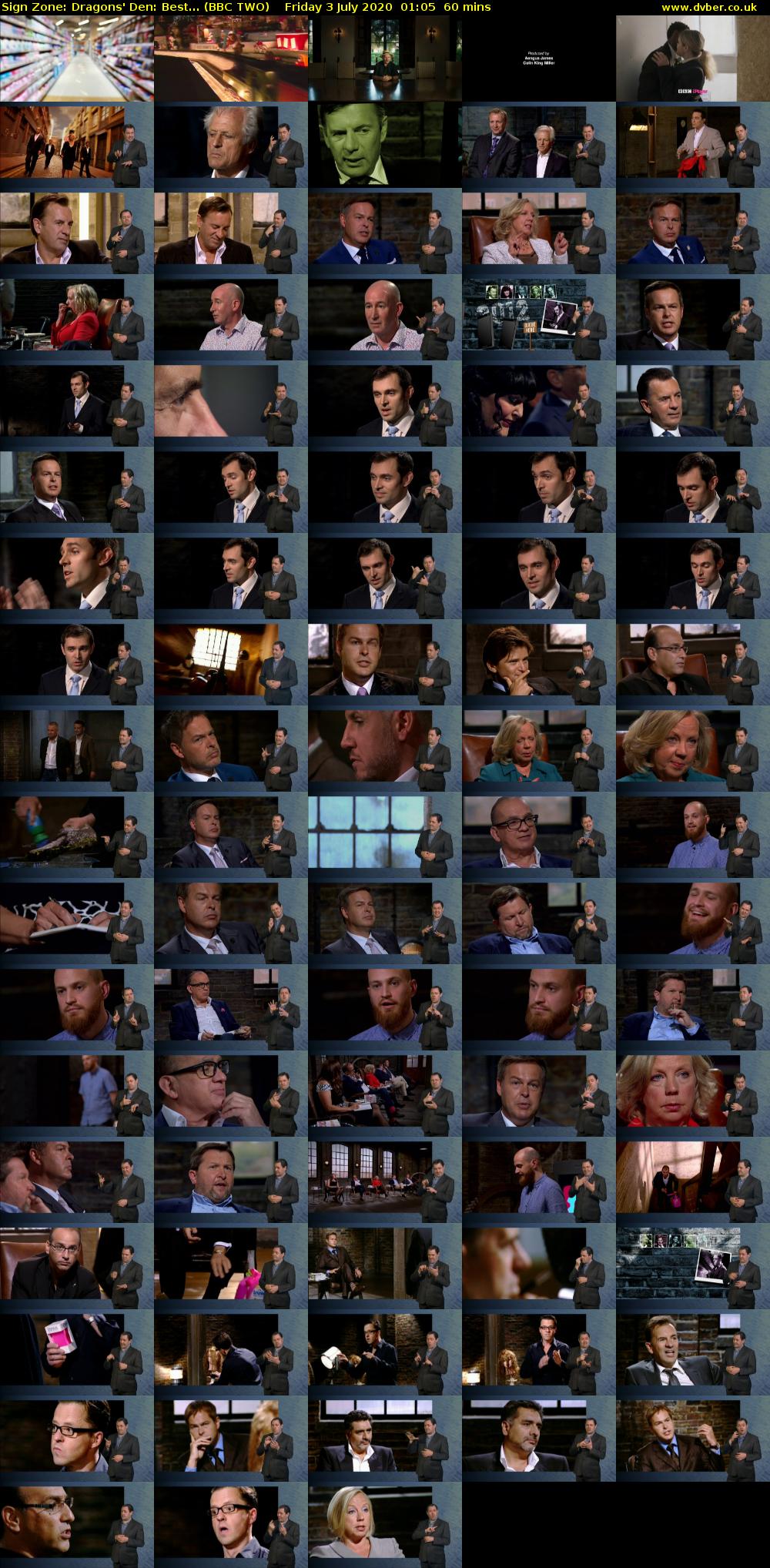 Sign Zone: Dragons' Den: Best... (BBC TWO) Friday 3 July 2020 01:05 - 02:05
