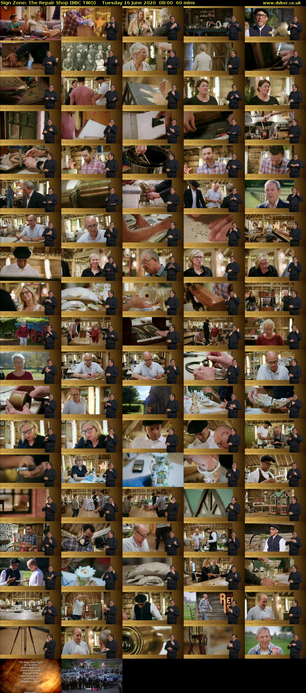 Sign Zone: The Repair Shop (BBC TWO) Tuesday 16 June 2020 08:00 - 09:00