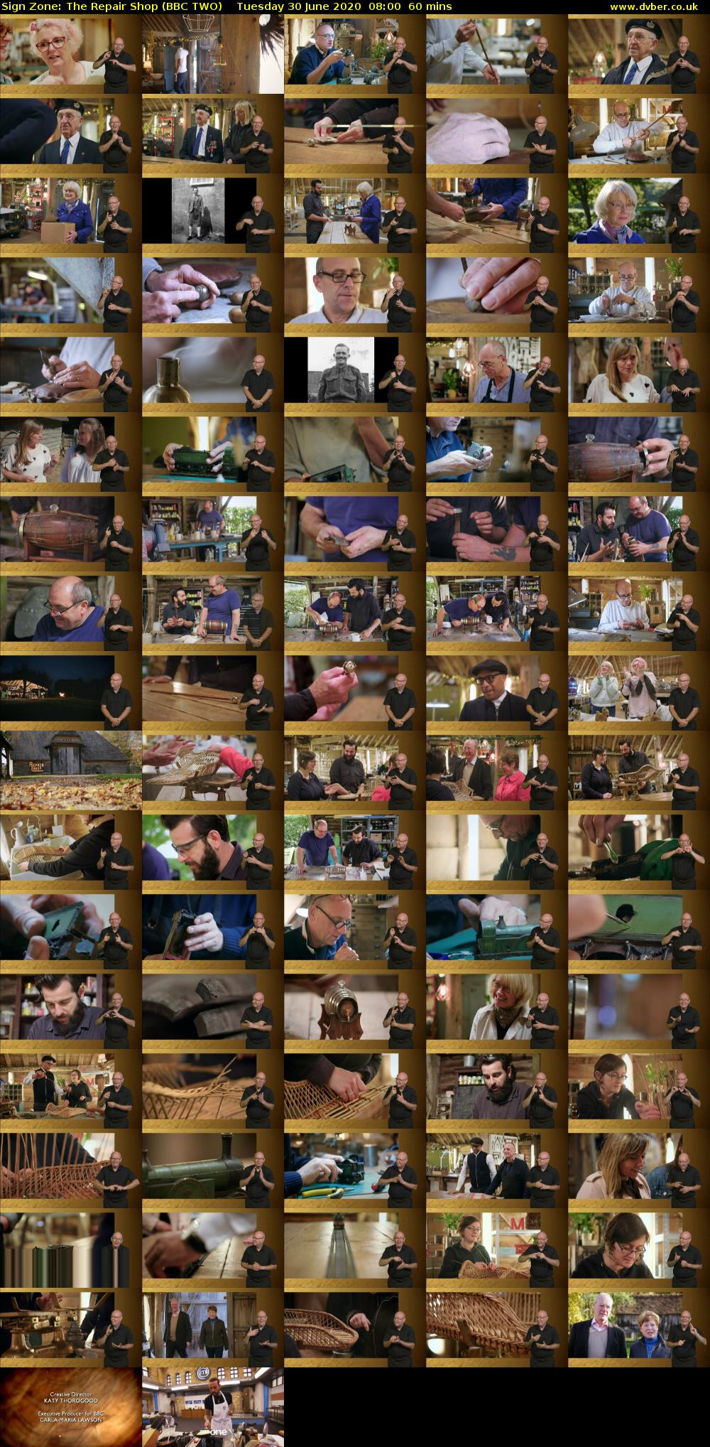 Sign Zone: The Repair Shop (BBC TWO) Tuesday 30 June 2020 08:00 - 09:00