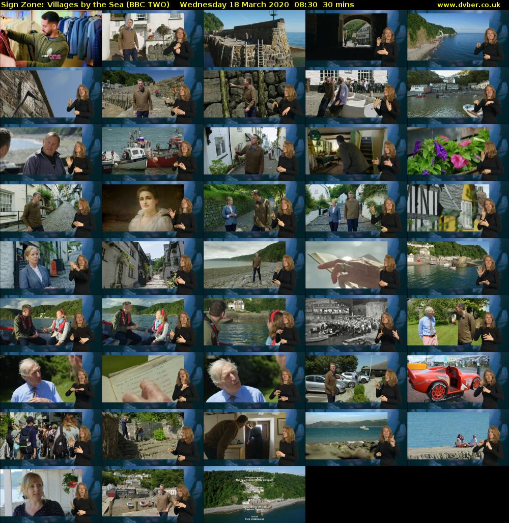 Sign Zone: Villages by the Sea (BBC TWO) Wednesday 18 March 2020 08:30 - 09:00
