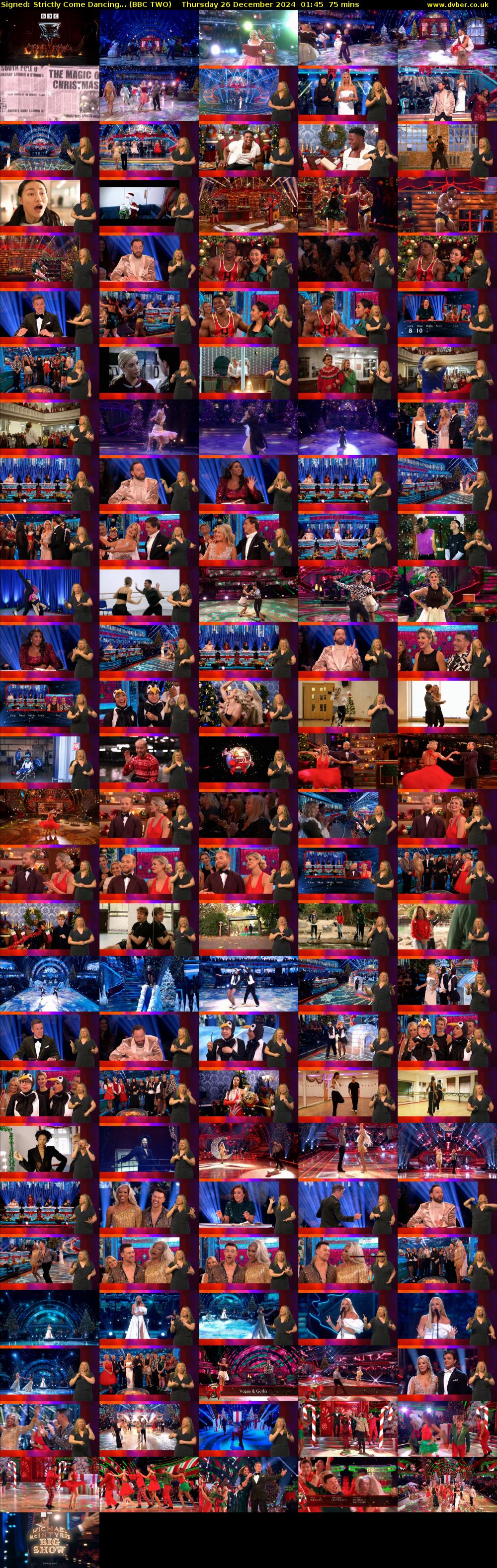 Signed: Strictly Come Dancing... (BBC TWO) Thursday 26 December 2024 01:45 - 03:00
