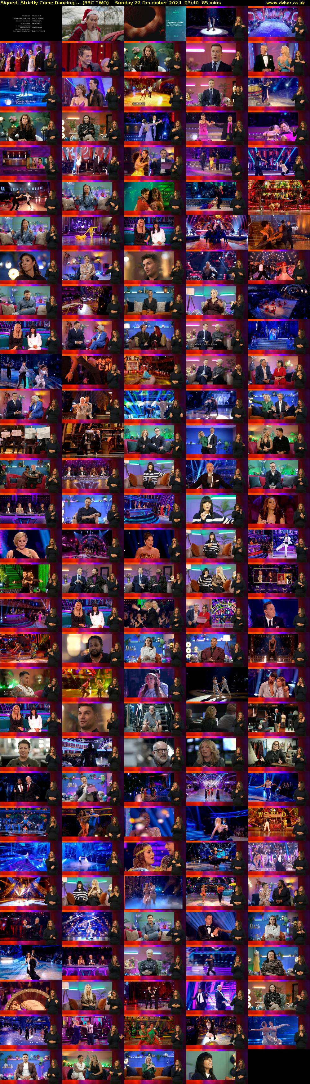 Signed: Strictly Come Dancing:... (BBC TWO) Sunday 22 December 2024 03:40 - 05:05