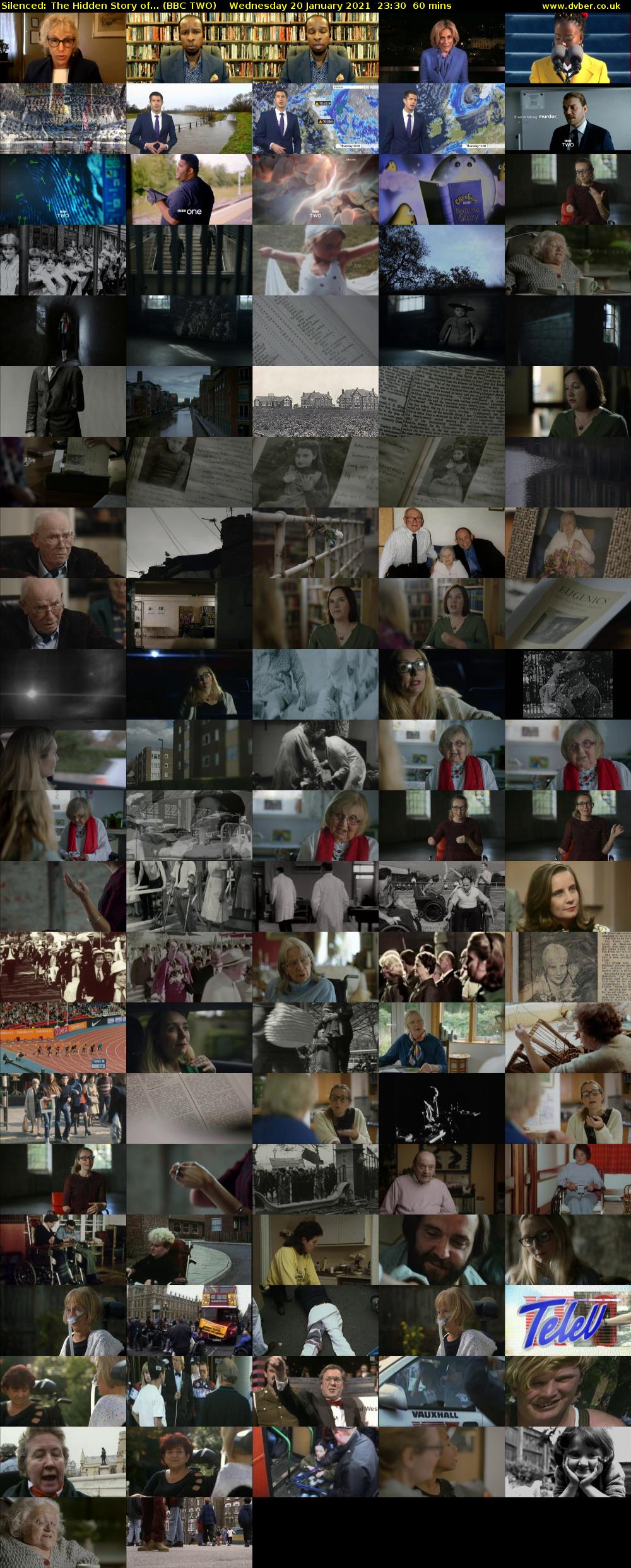 Silenced: The Hidden Story of... (BBC TWO) Wednesday 20 January 2021 23:30 - 00:30