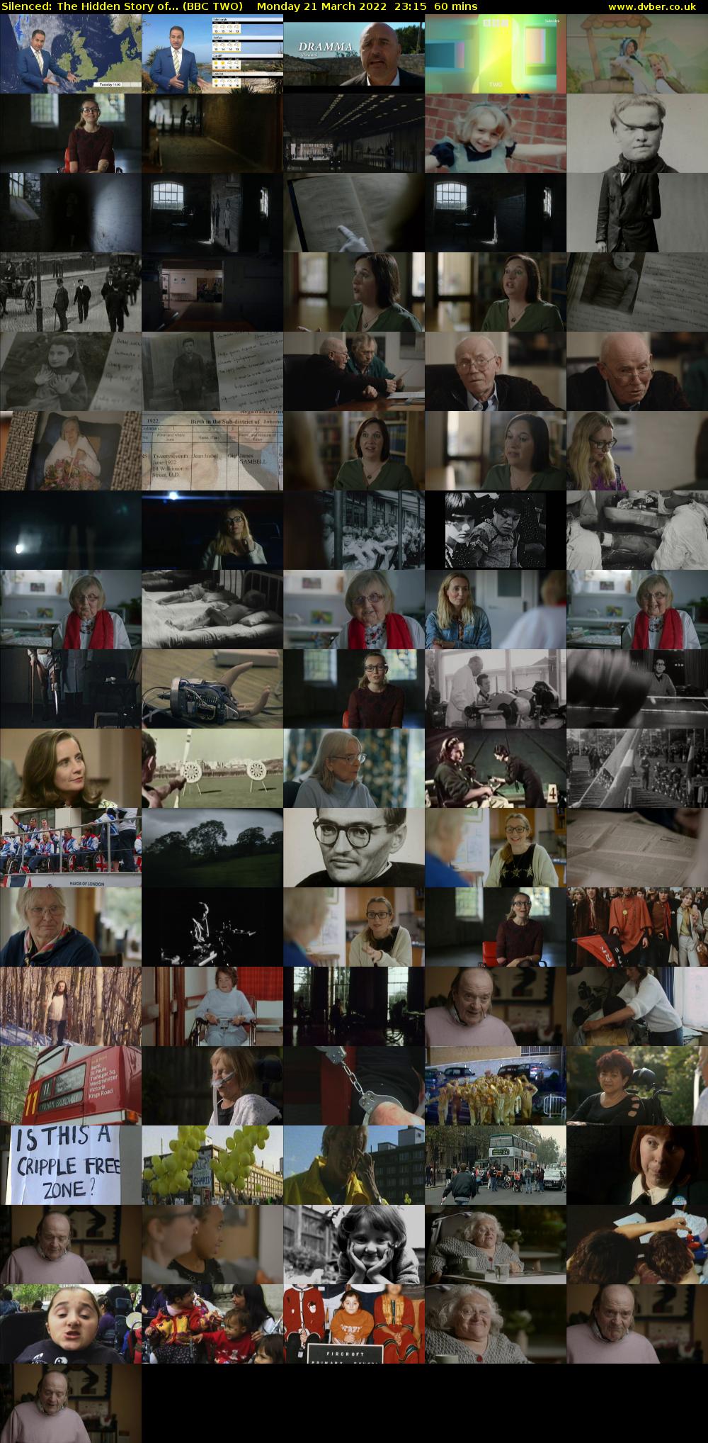 Silenced: The Hidden Story of... (BBC TWO) Monday 21 March 2022 23:15 - 00:15