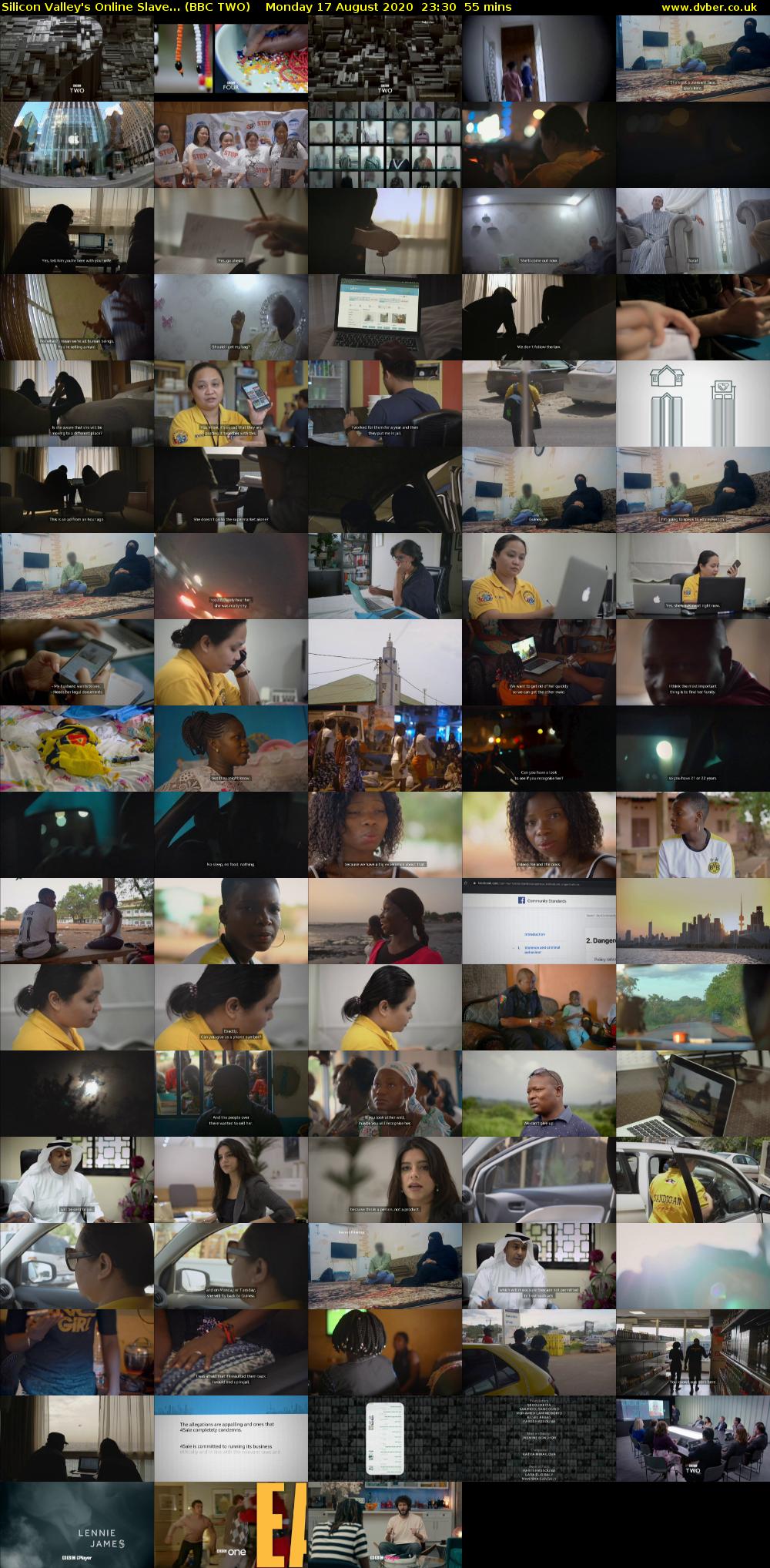 Silicon Valley's Online Slave... (BBC TWO) Monday 17 August 2020 23:30 - 00:25