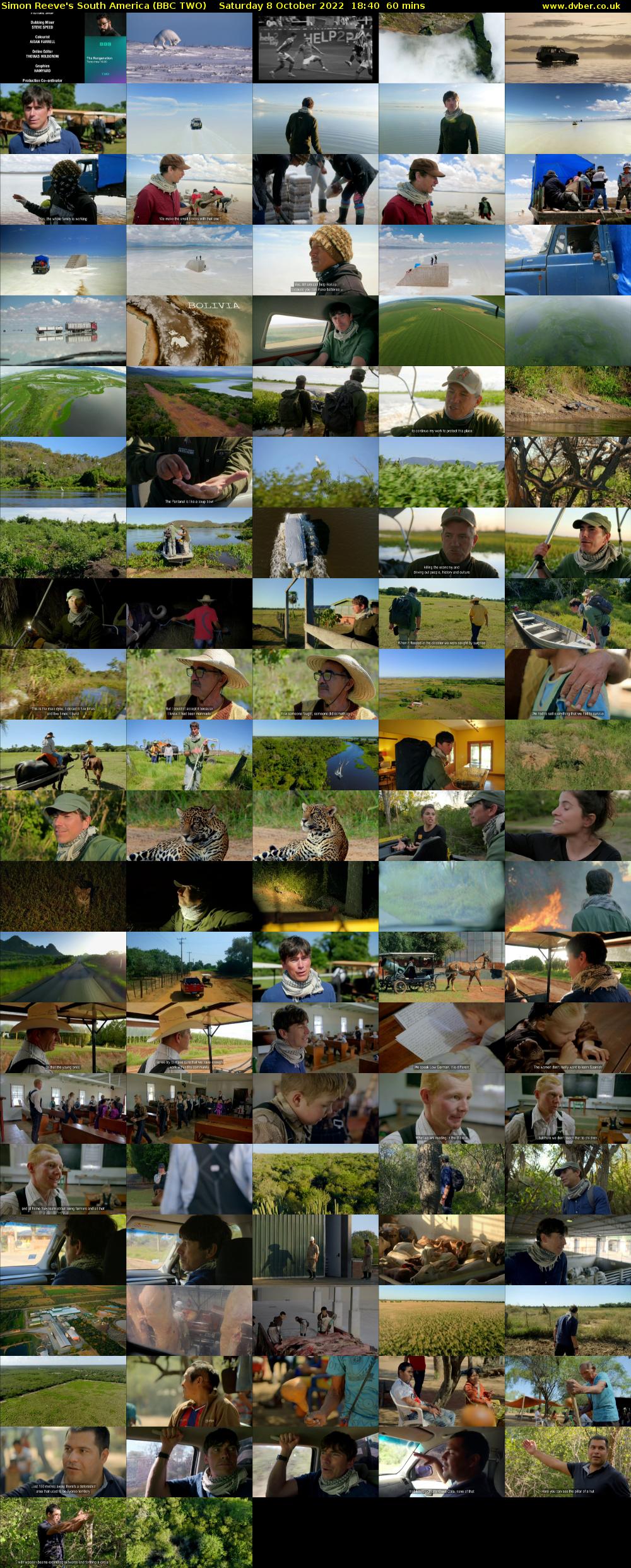 Simon Reeve's South America (BBC TWO) Saturday 8 October 2022 18:40 - 19:40