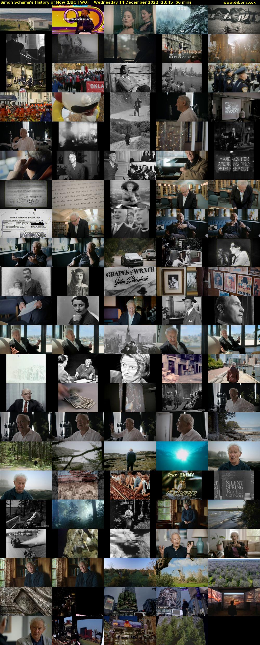 Simon Schama's History of Now (BBC TWO) Wednesday 14 December 2022 23:45 - 00:45