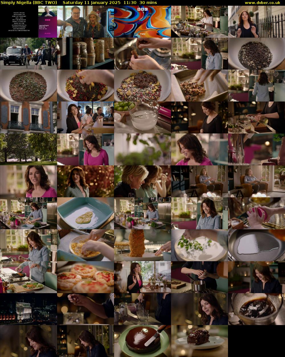 Simply Nigella (BBC TWO) Saturday 11 January 2025 11:30 - 12:00