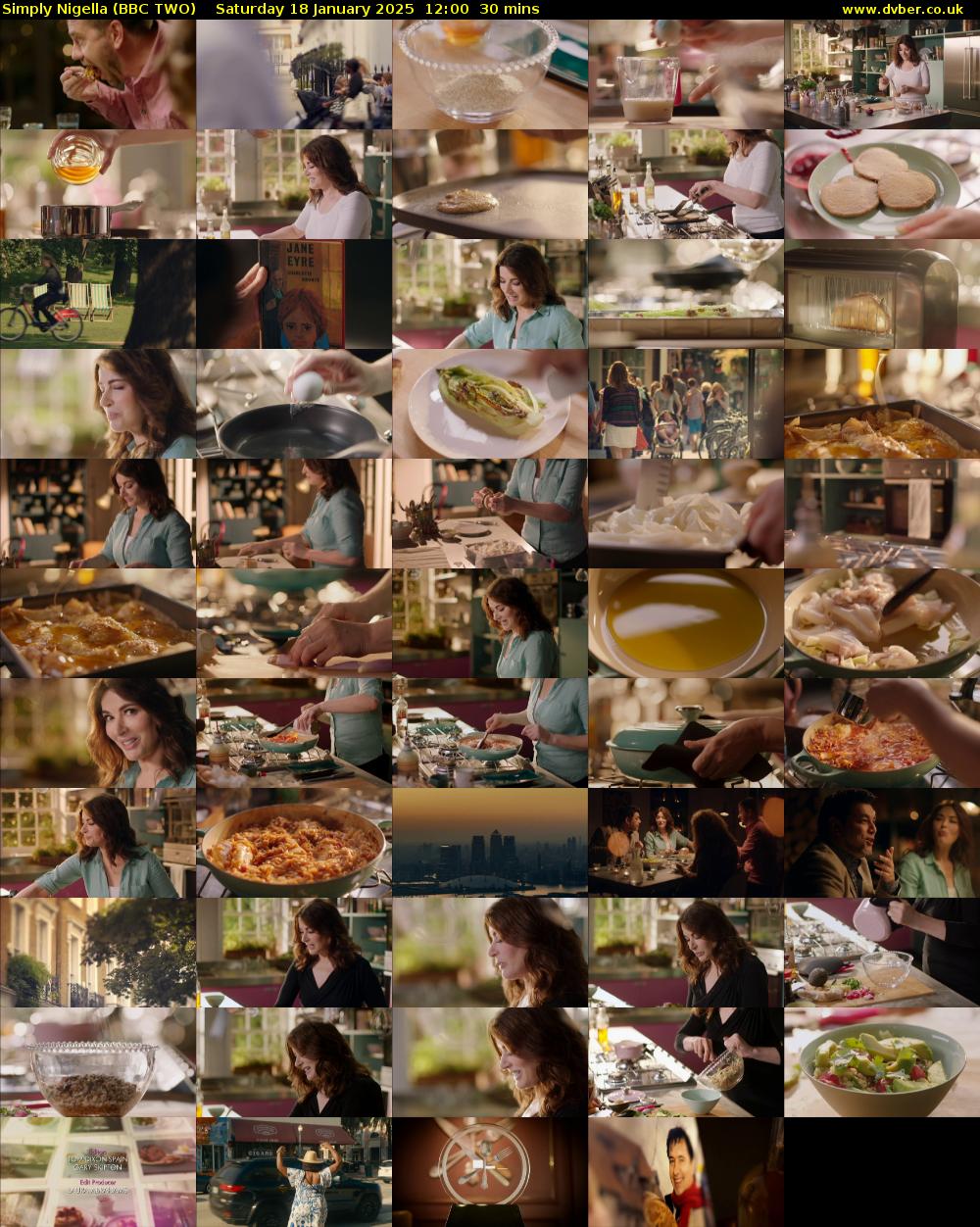Simply Nigella (BBC TWO) Saturday 18 January 2025 12:00 - 12:30