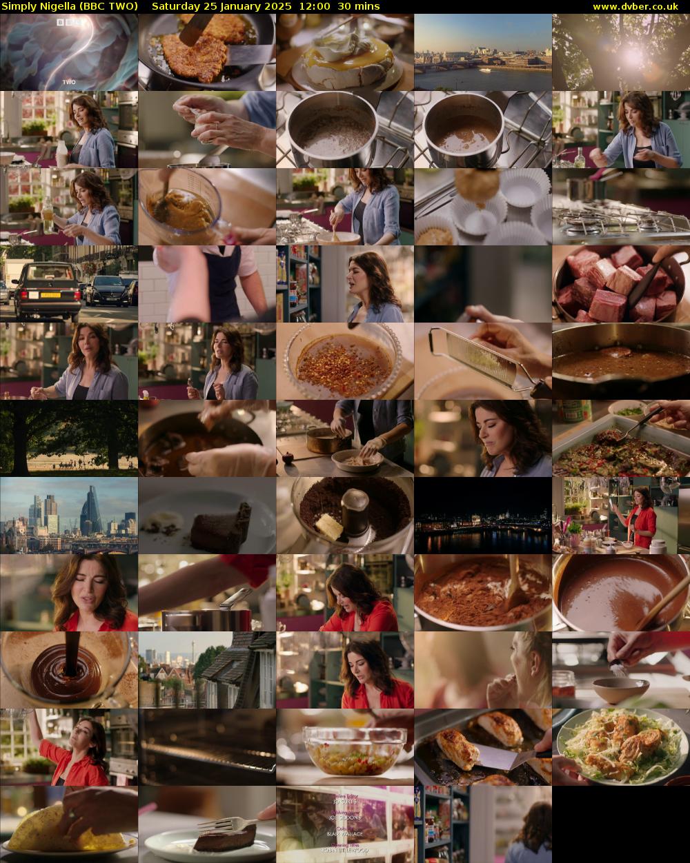 Simply Nigella (BBC TWO) Saturday 25 January 2025 12:00 - 12:30