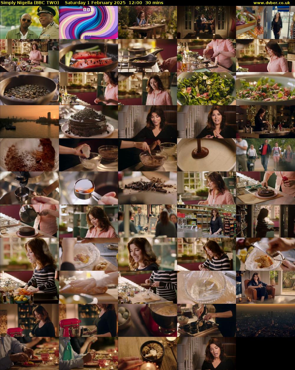 Simply Nigella (BBC TWO) Saturday 1 February 2025 12:00 - 12:30