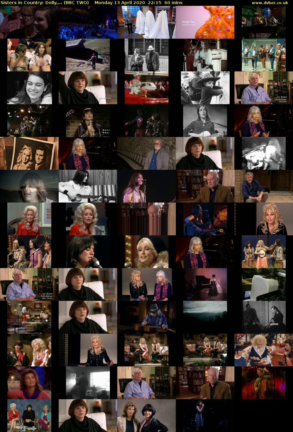 Sisters in Country: Dolly,... (BBC TWO) Monday 13 April 2020 22:15 - 23:15