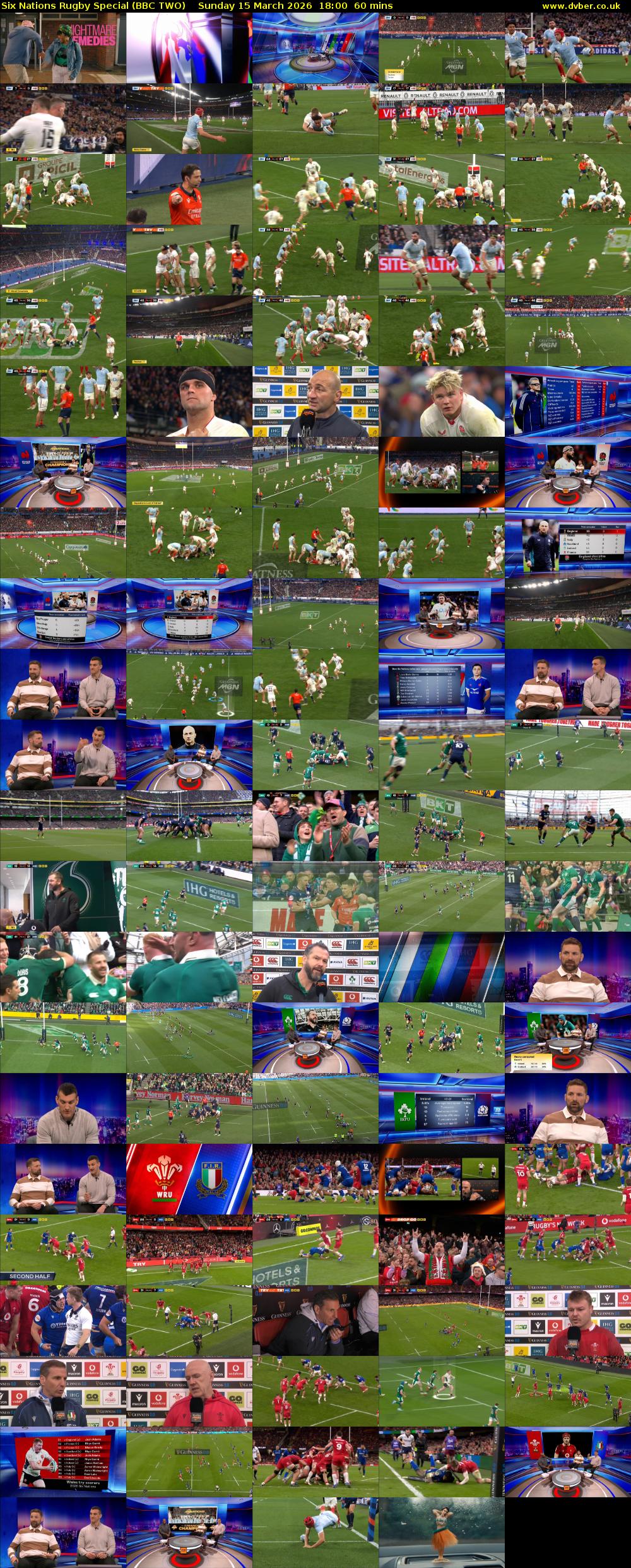 Six Nations Rugby Special (BBC TWO) Sunday 15 March 2026 18:00 - 19:00