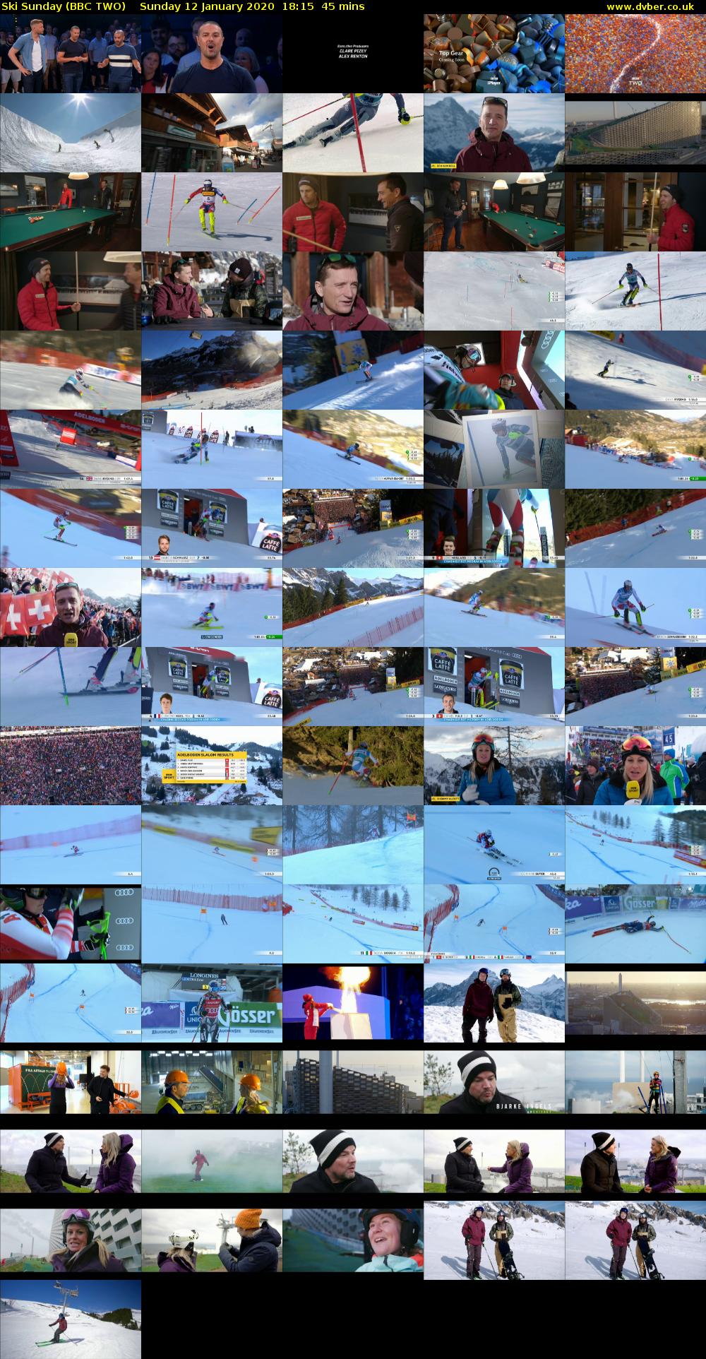 Ski Sunday (BBC TWO) Sunday 12 January 2020 18:15 - 19:00