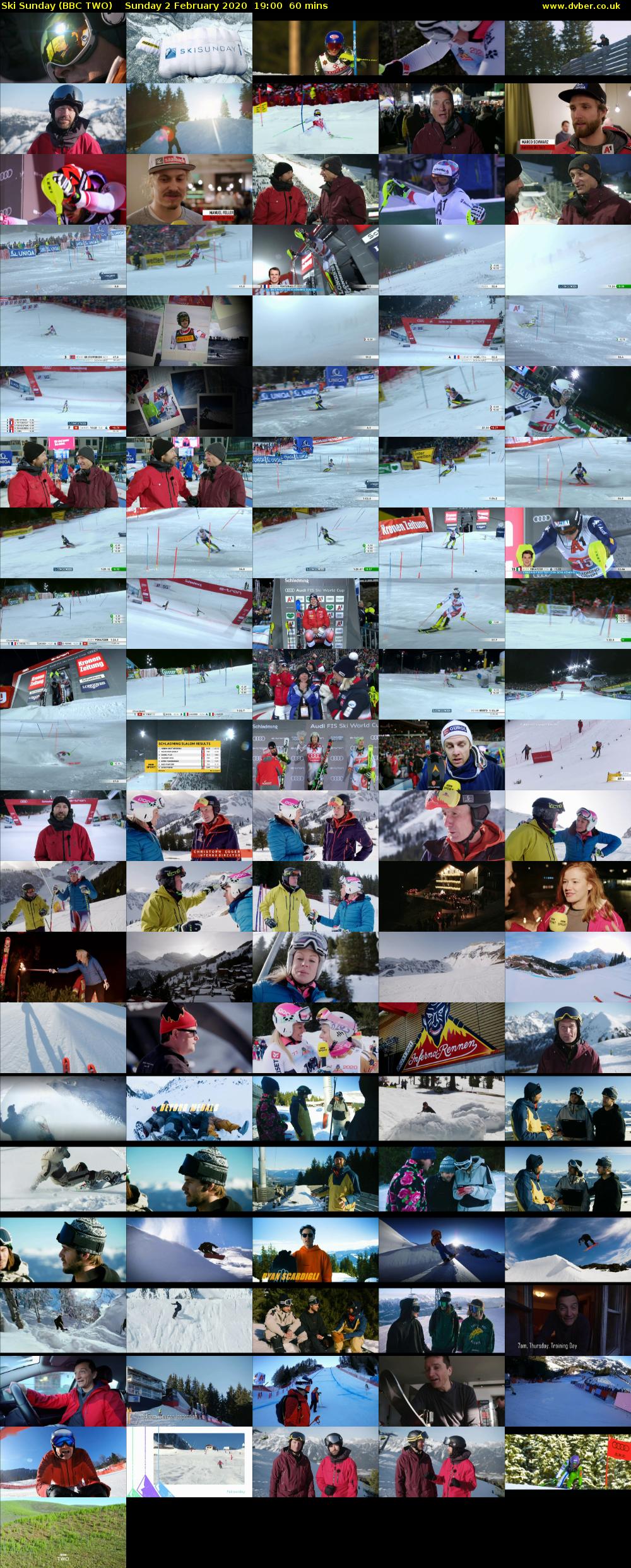 Ski Sunday (BBC TWO) Sunday 2 February 2020 19:00 - 20:00