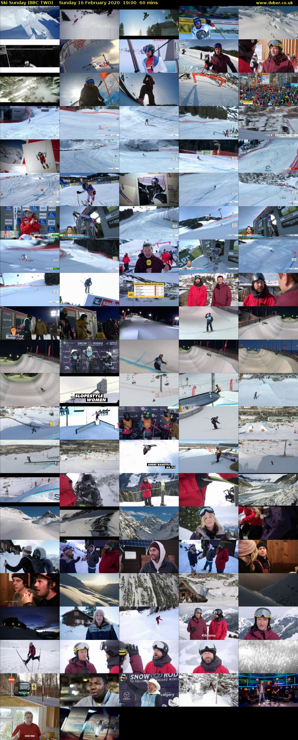 Ski Sunday (BBC TWO) Sunday 16 February 2020 19:00 - 20:00